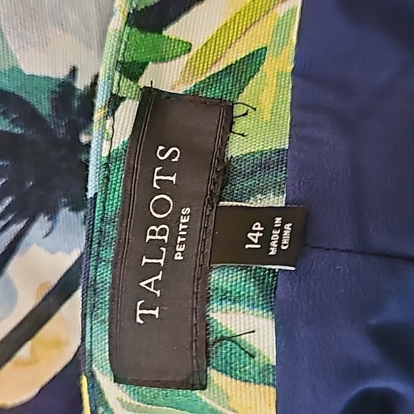 Talbots flamingo vacation beach resort skirt sz 14 petite WSK23 - Picture 4 of 5